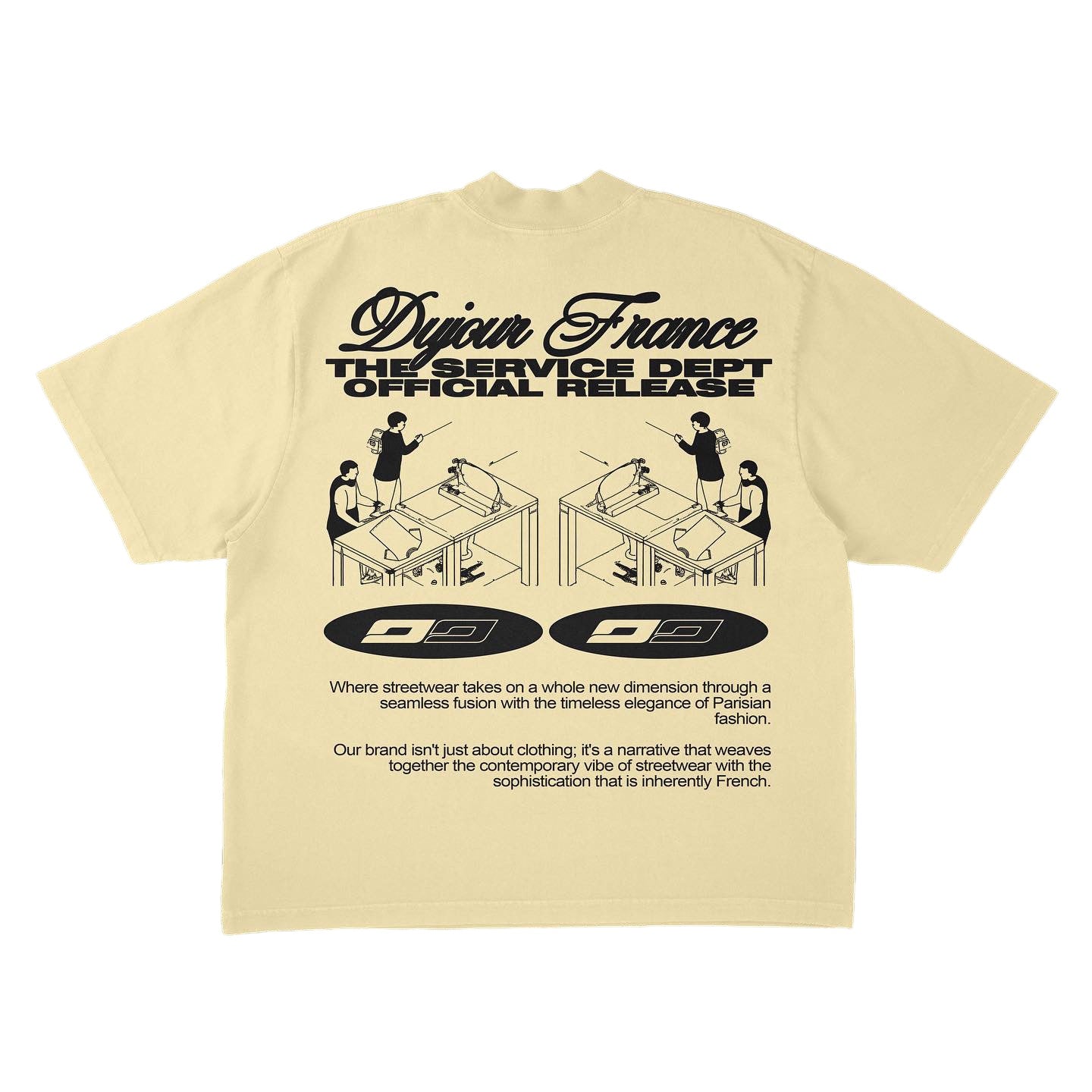 Service Dept Tee Du jour Clothing